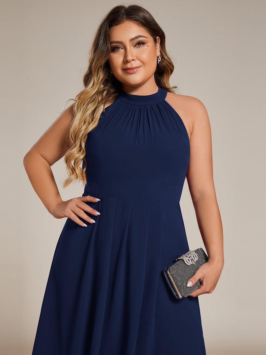 Sienna’s | Dress Women Midi A‑Line Elegant – Chiffon