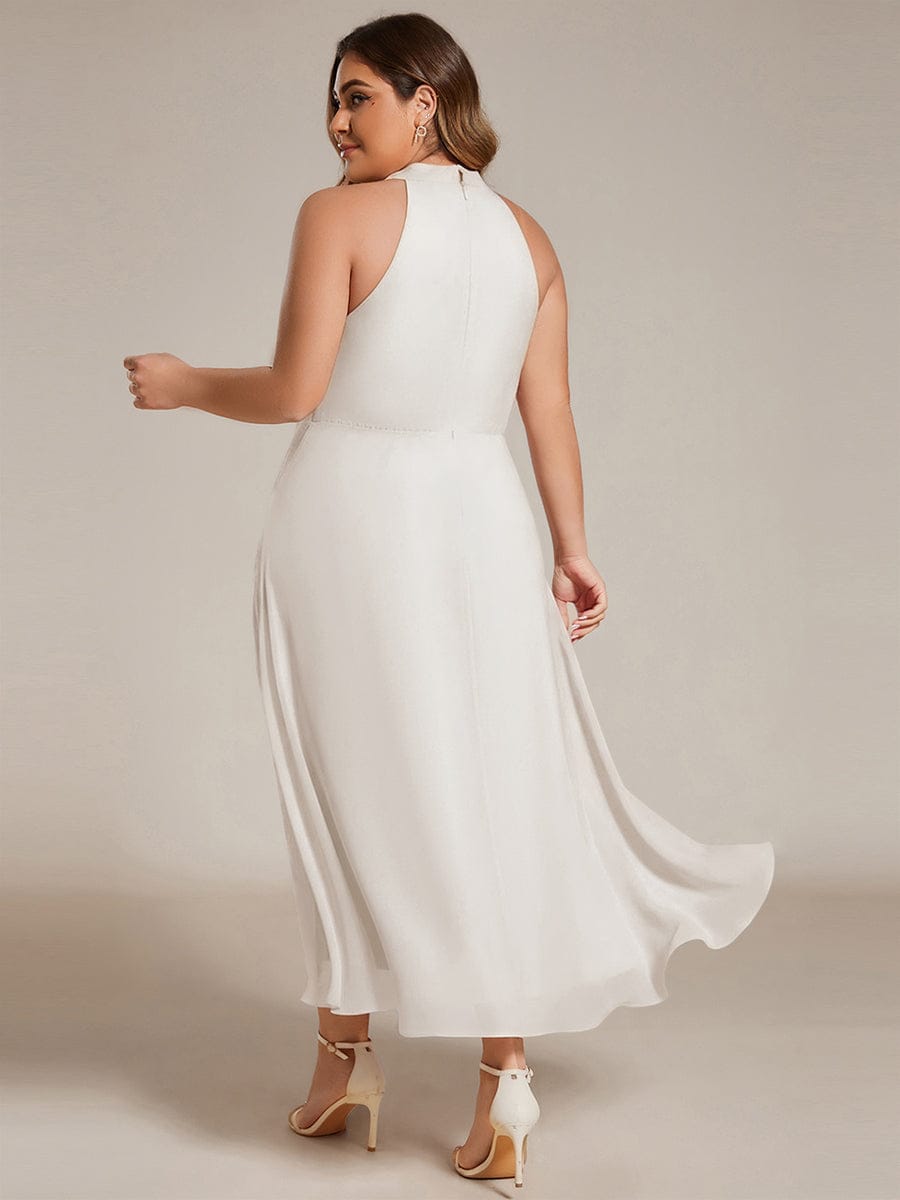 Sienna’s | Dress Women Midi A‑Line Elegant – Chiffon