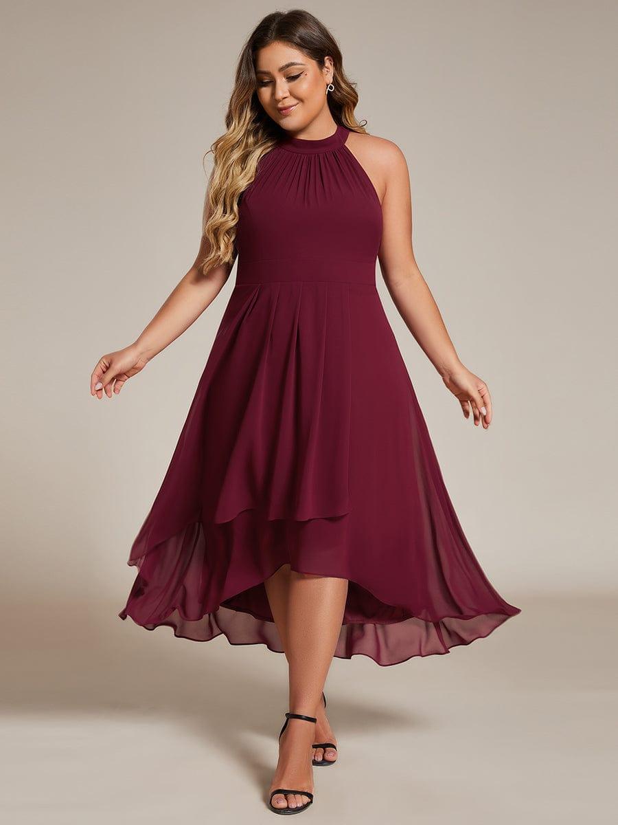 Sienna’s | Dress Women Midi A‑Line Elegant – Chiffon
