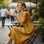 Miss | Jurk Dames Midi Casual - Katoenmix