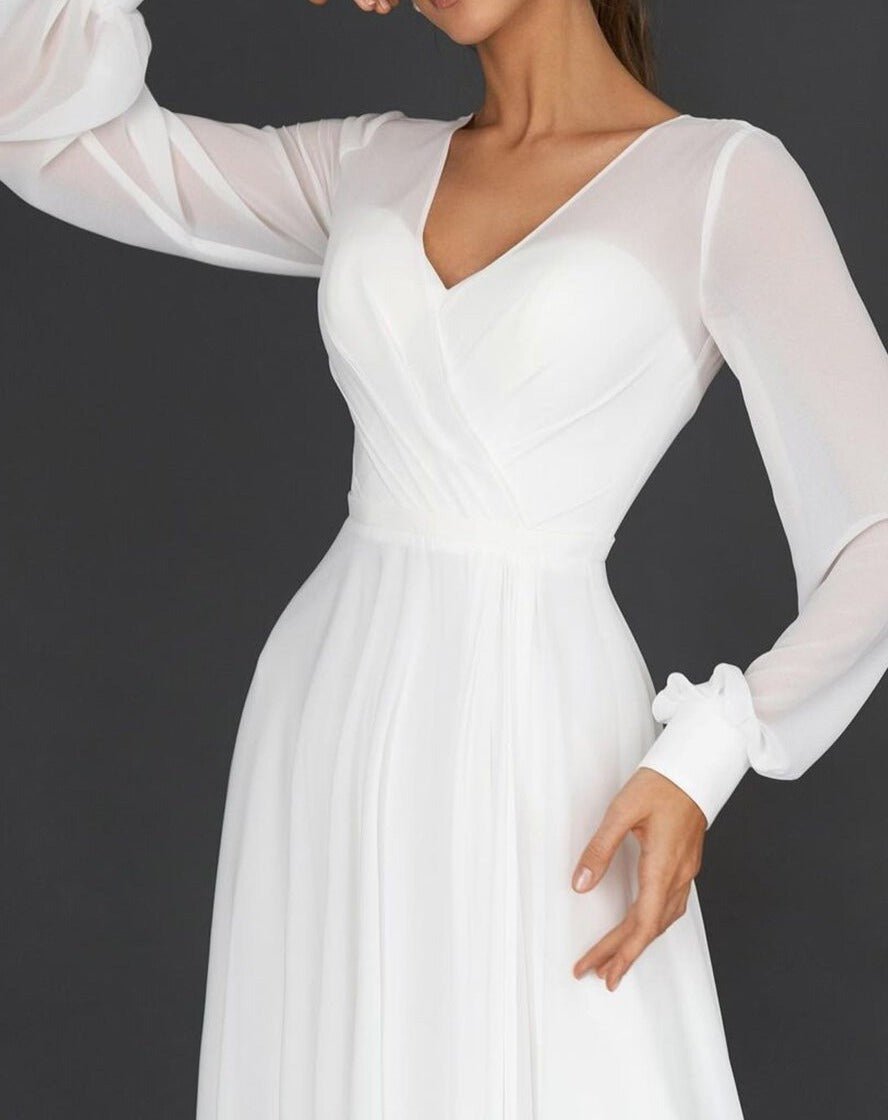 Miss | Jurk Dames Midi Elegant - Chiffon