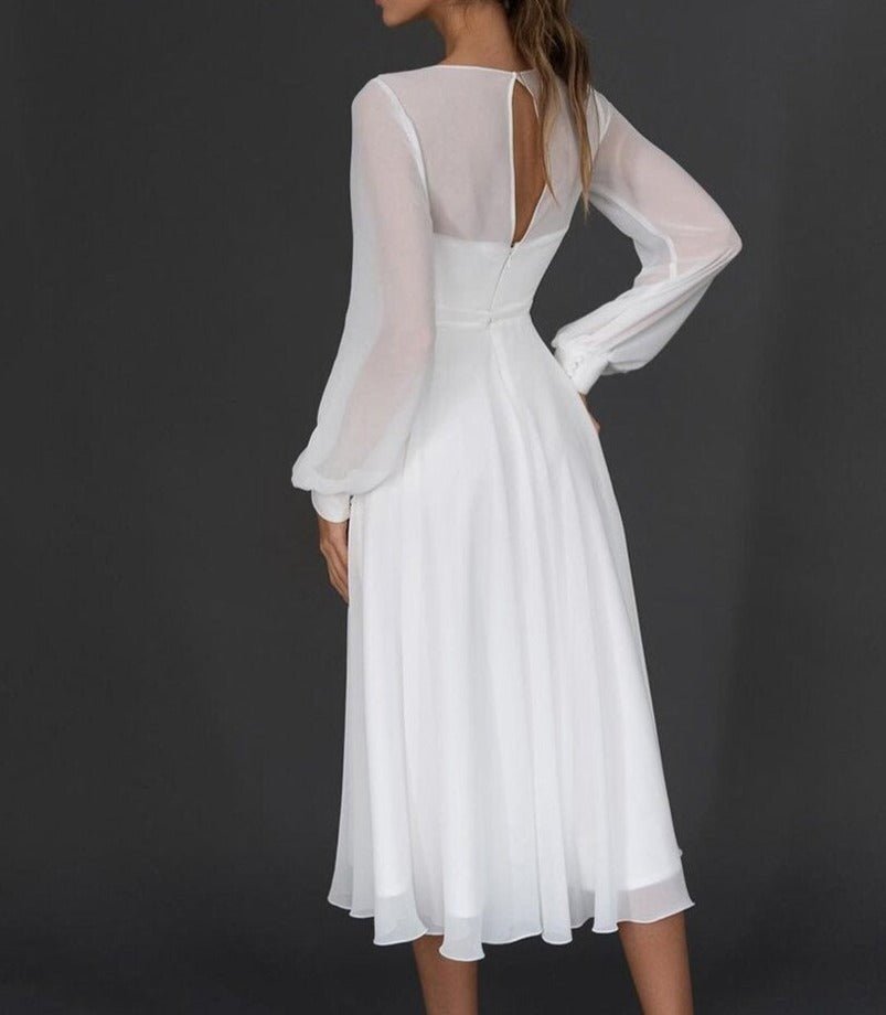 Miss | Jurk Dames Midi Elegant - Chiffon