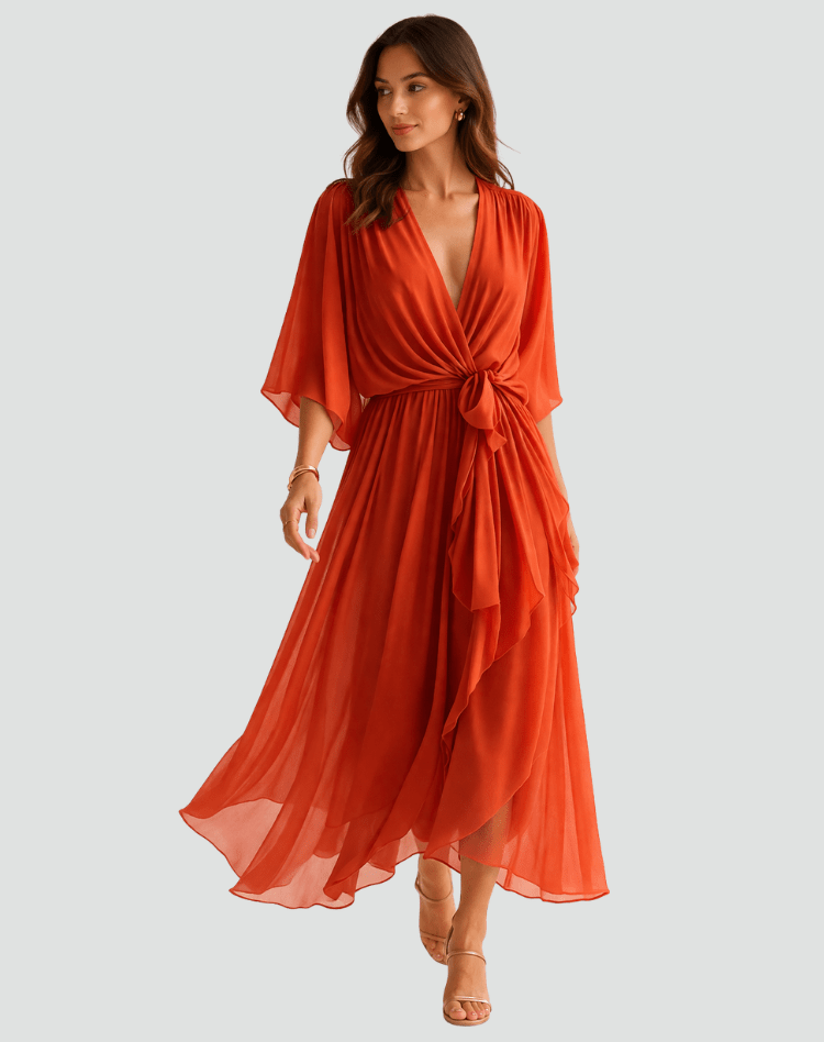 Miss | Jurk Dames Midi Elegant - Polyester