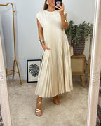 Miss | Jurk Dames Midi Plissé Elegant - Polyester