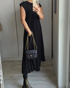 Miss | Jurk Dames Midi Plissé Elegant - Polyester