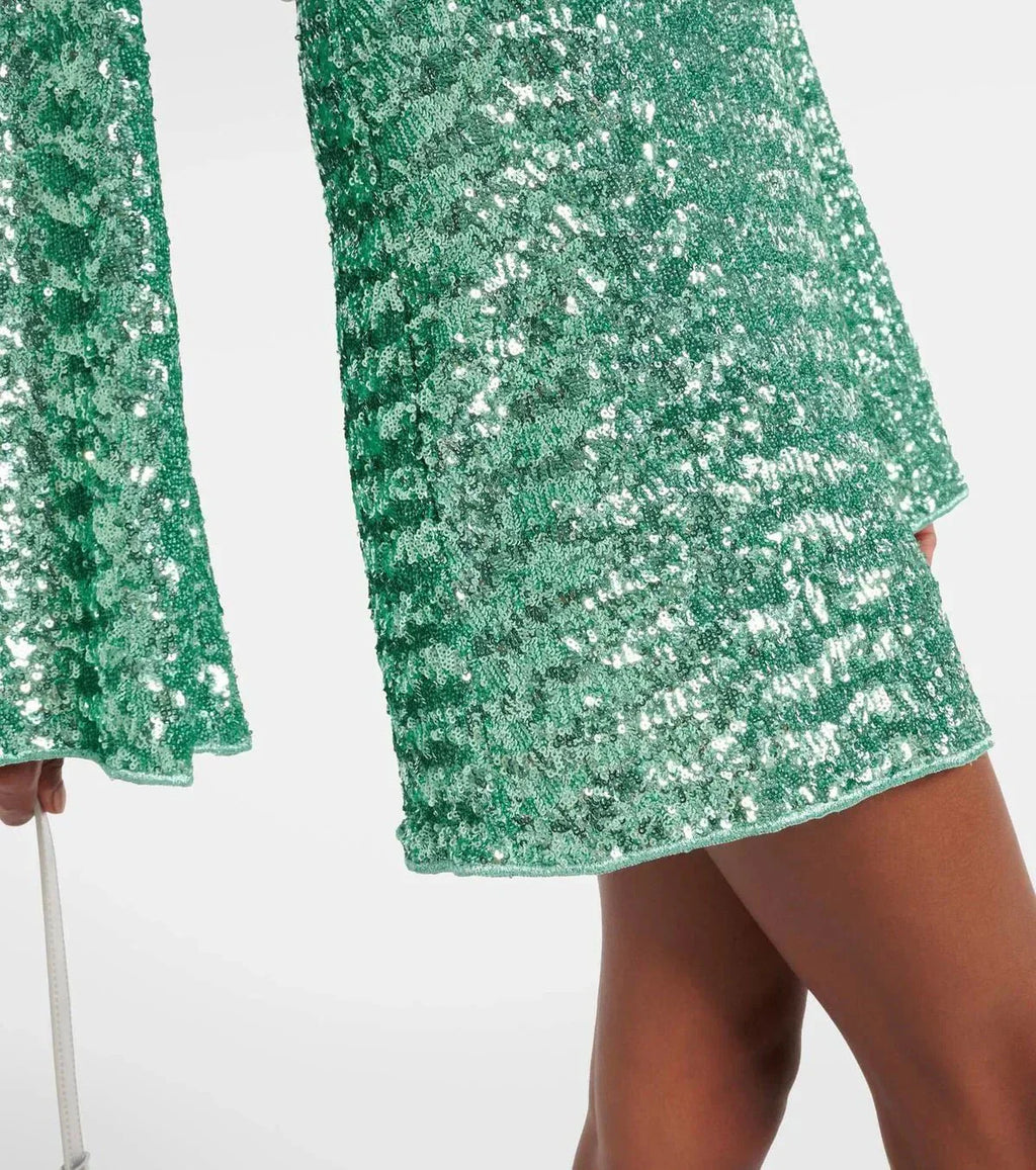 Miss | Jurk Dames Mini Glitter Avond - Polyester