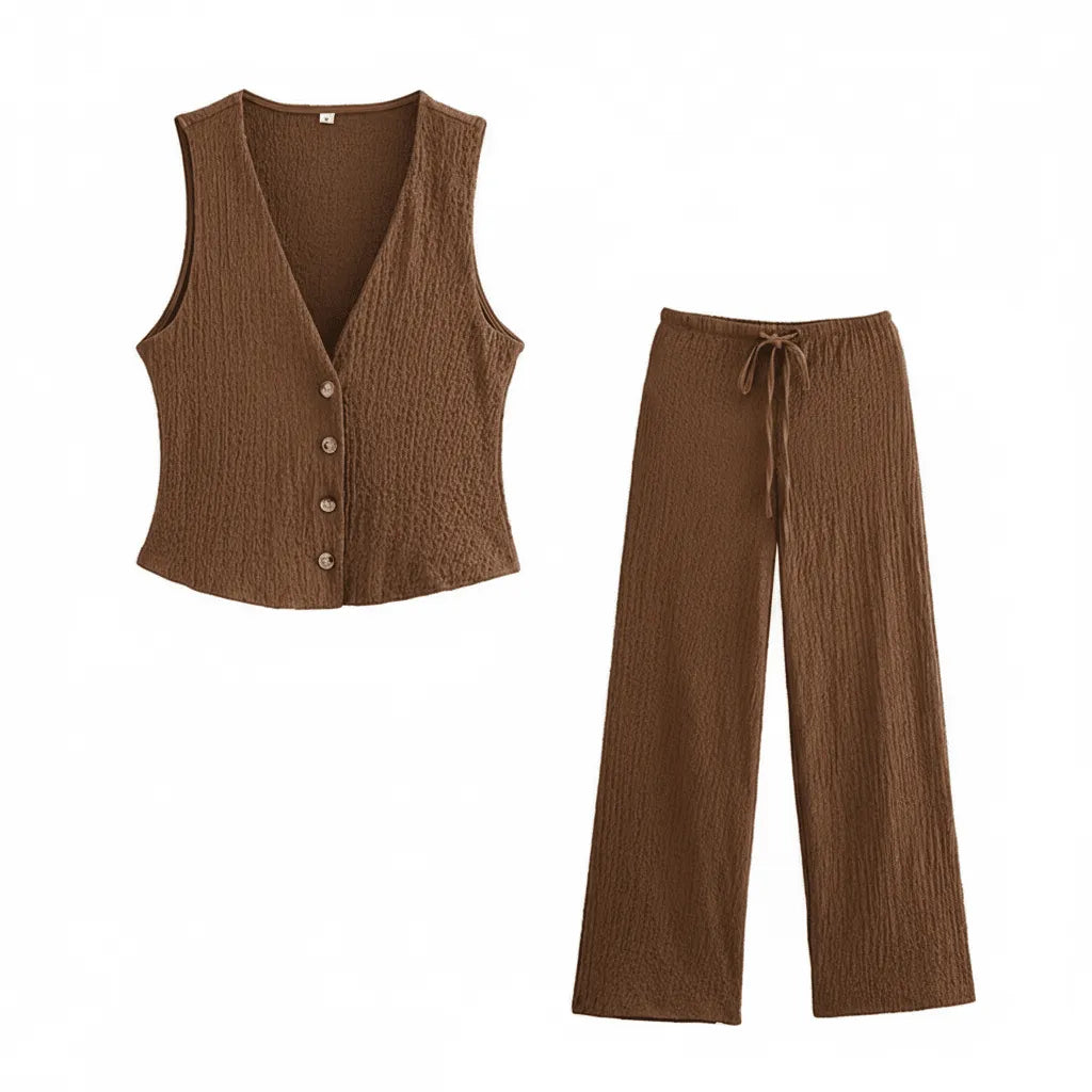 Miss | Loungewear Set Dames Relaxed Fit - Katoenmix