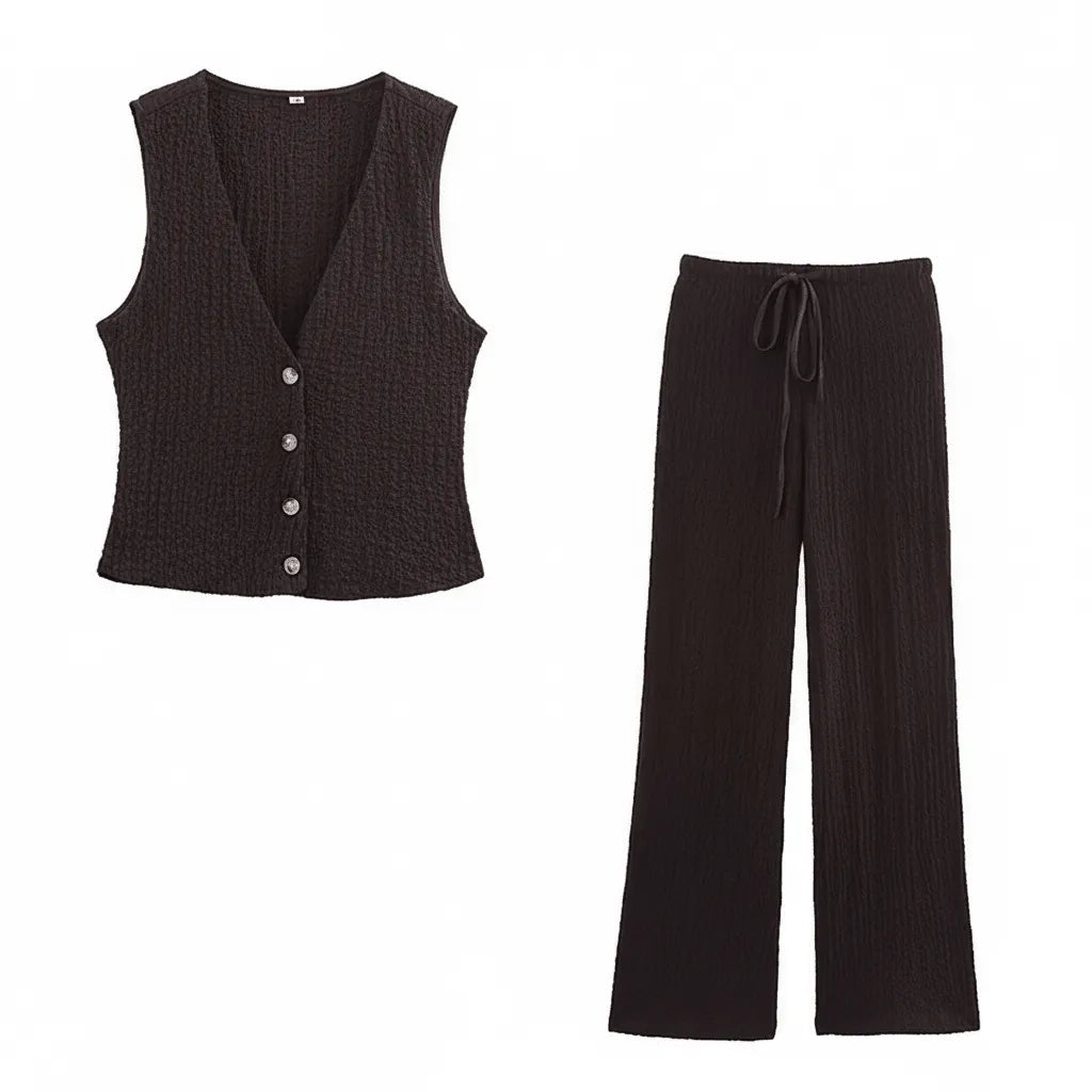 Miss | Loungewear Set Dames Relaxed Fit - Katoenmix