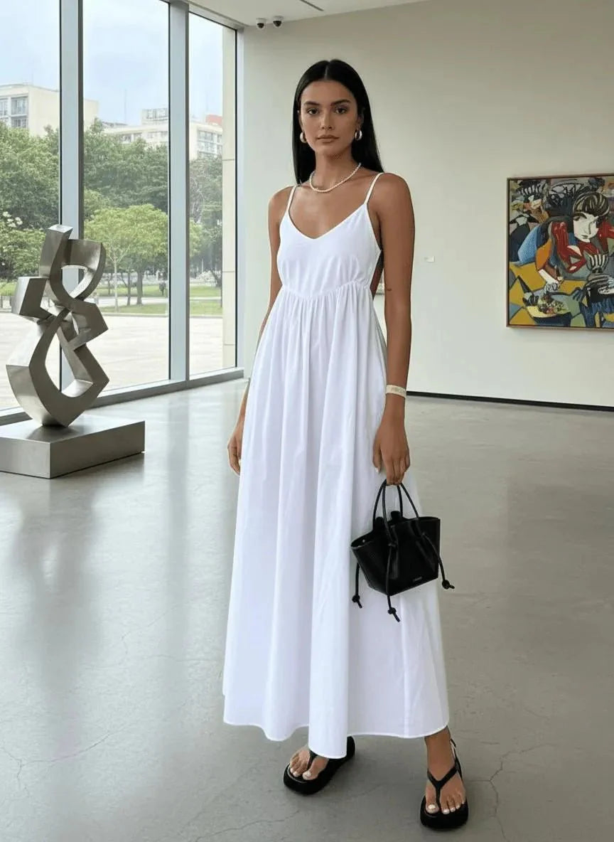 Miss | Maxi Jurk Dames Casual - Hoogwaardige katoenmix