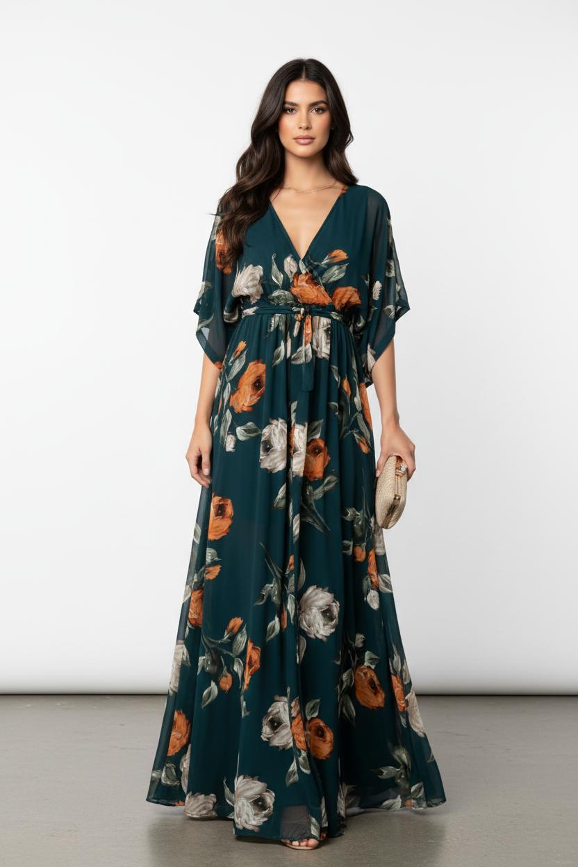 Miss | Maxi-jurk Dames Casual Maxi - Chiffon