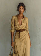 Miss | Maxi-jurk Dames Casual Maxi - Premium linnenblend