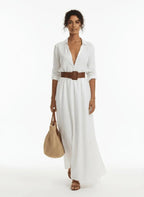 Miss | Maxi-jurk Dames Casual Maxi - Premium linnenblend