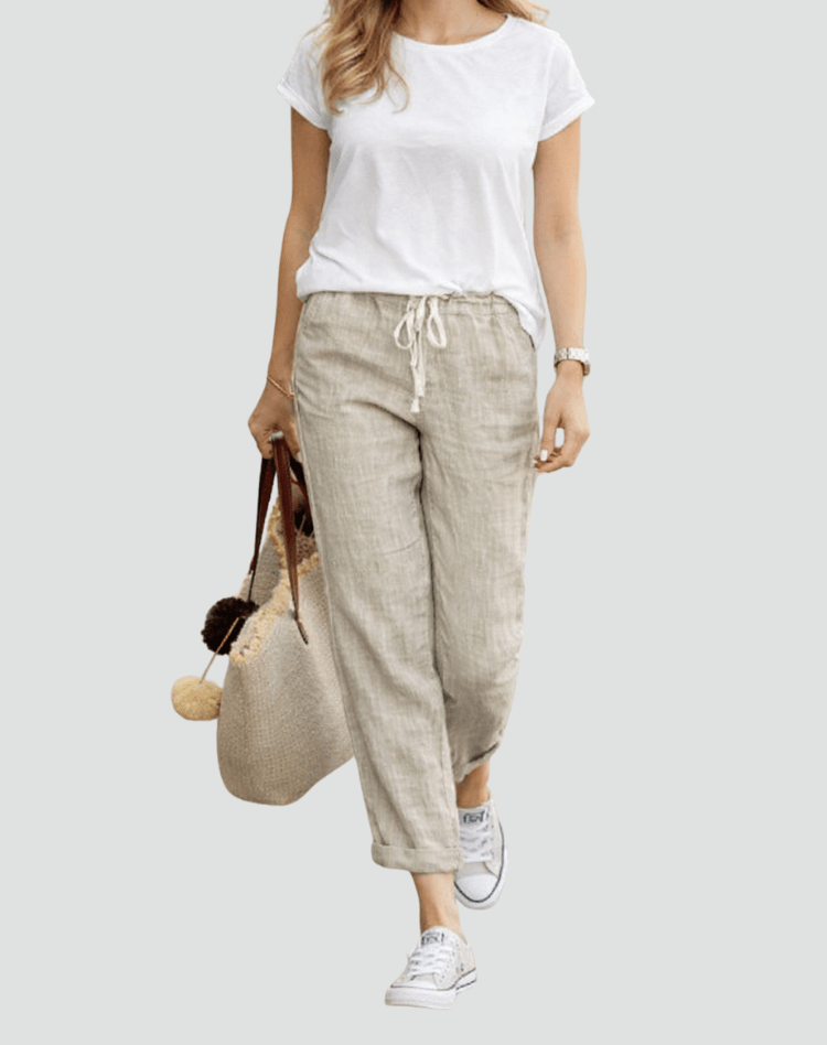 Miss | Pantalon Dames Loose Fit Zomer - Linnen