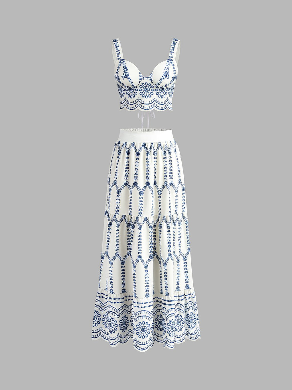 Miss | Rok & Top Set Dames Regular Fit - Katoenmix