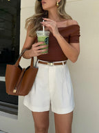 Miss | Shorts Dames Zomer Regular Fit - Polyester