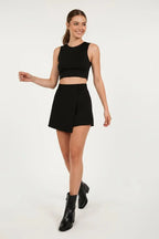 Miss | Skort (Broekrok) Dames Casual - Kreukbestendige blend