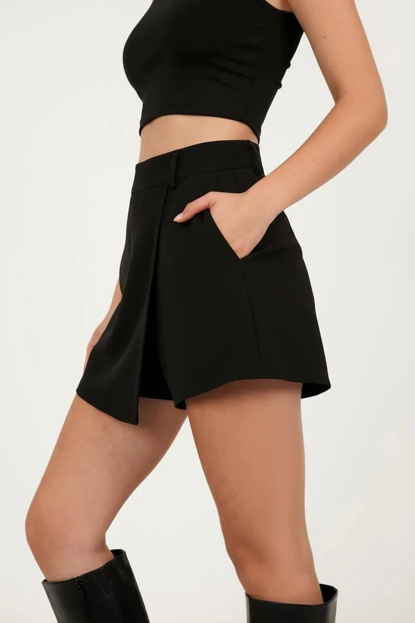 Sienna’s | Skort (Wrap Skirt‑Short) Women Casual – Wrinkle‑Resistant Blend