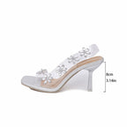 Miss | Slingback hakken Dames Casual Elegant - Katoen
