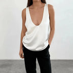 Miss | Tanktop Dames Casual Relaxed - 100% satijn