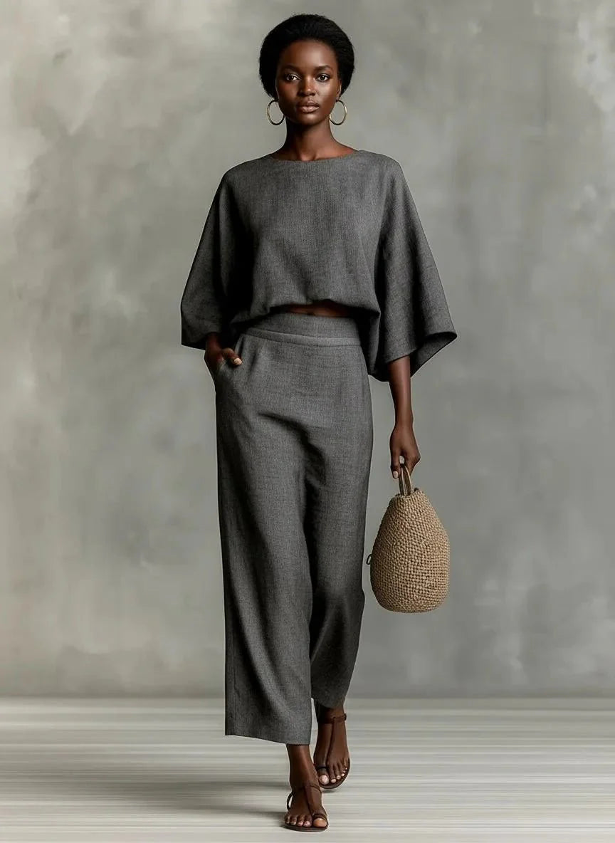 Sienna’s | Linen‑Blend Two‑Piece Set – Casual, Effortless Elegance