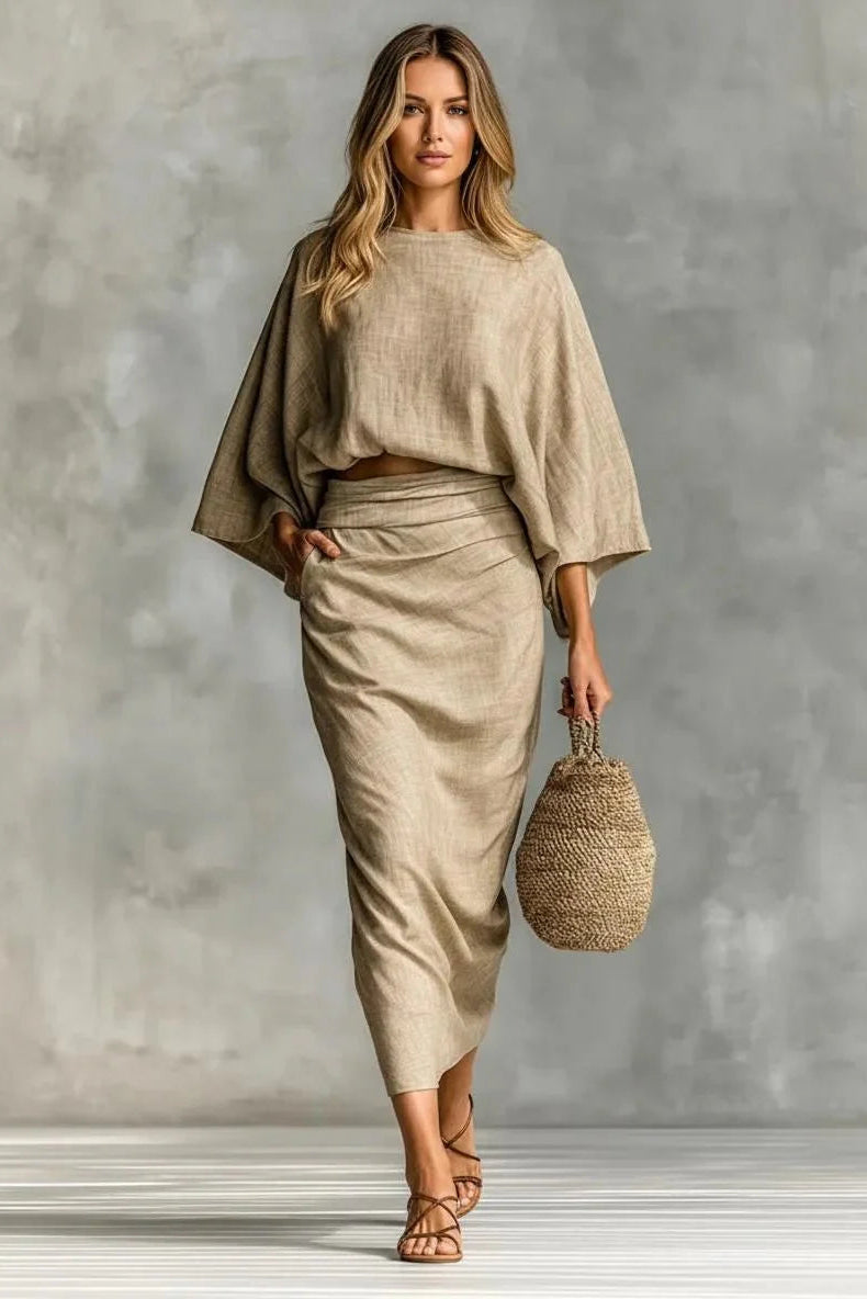 Sienna’s | Linen‑Blend Two‑Piece Set – Casual, Effortless Elegance