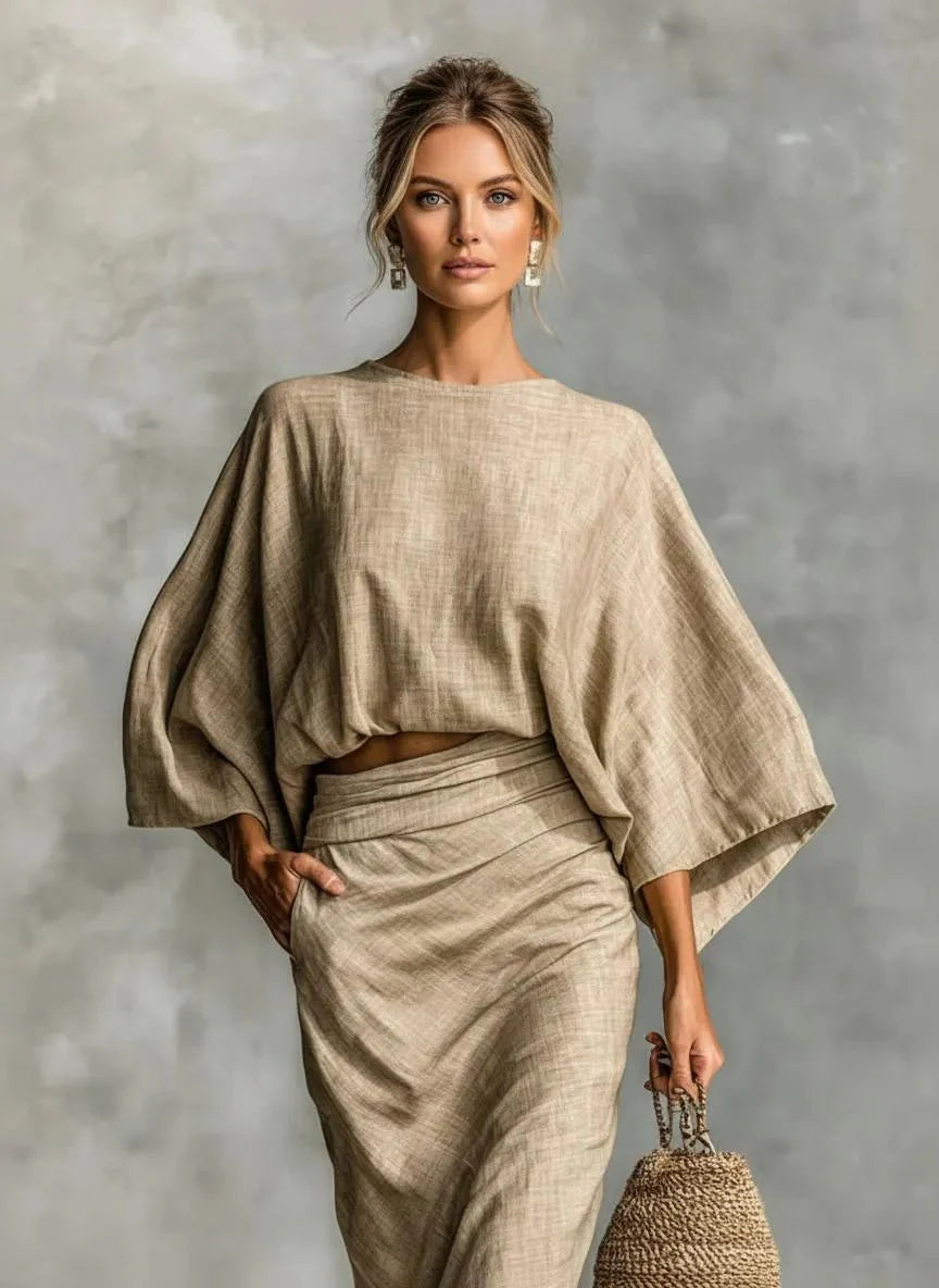Sienna’s | Linen‑Blend Two‑Piece Set – Casual, Effortless Elegance