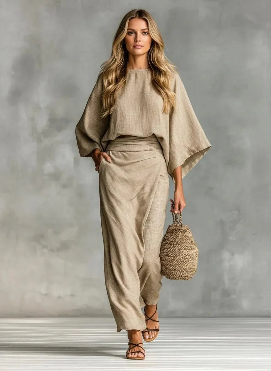 Sienna’s | Linen‑Blend Two‑Piece Set – Casual, Effortless Elegance