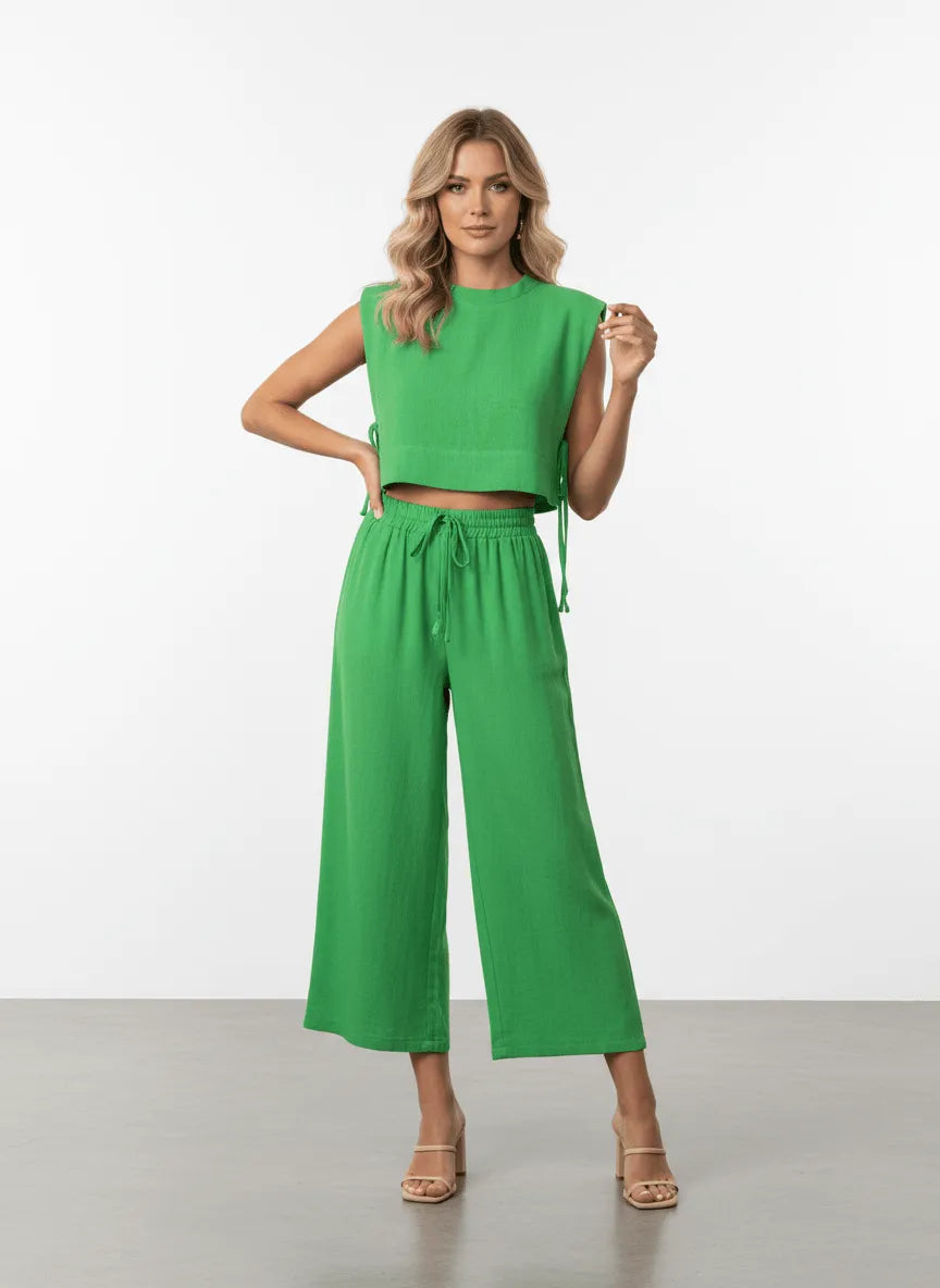 Sienna’s | Two‑Piece Set Women Relaxed – Linen Blend
