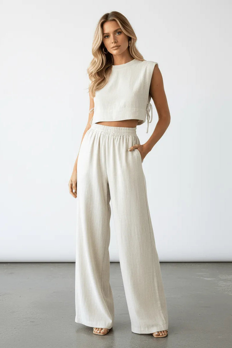 Sienna’s | Two‑Piece Set Women Relaxed – Linen Blend