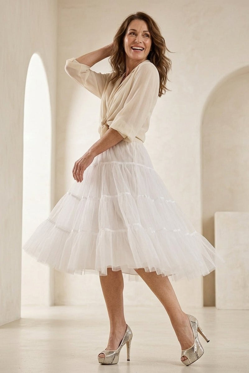 Sienna’s | Petticoat Layered Tulle White