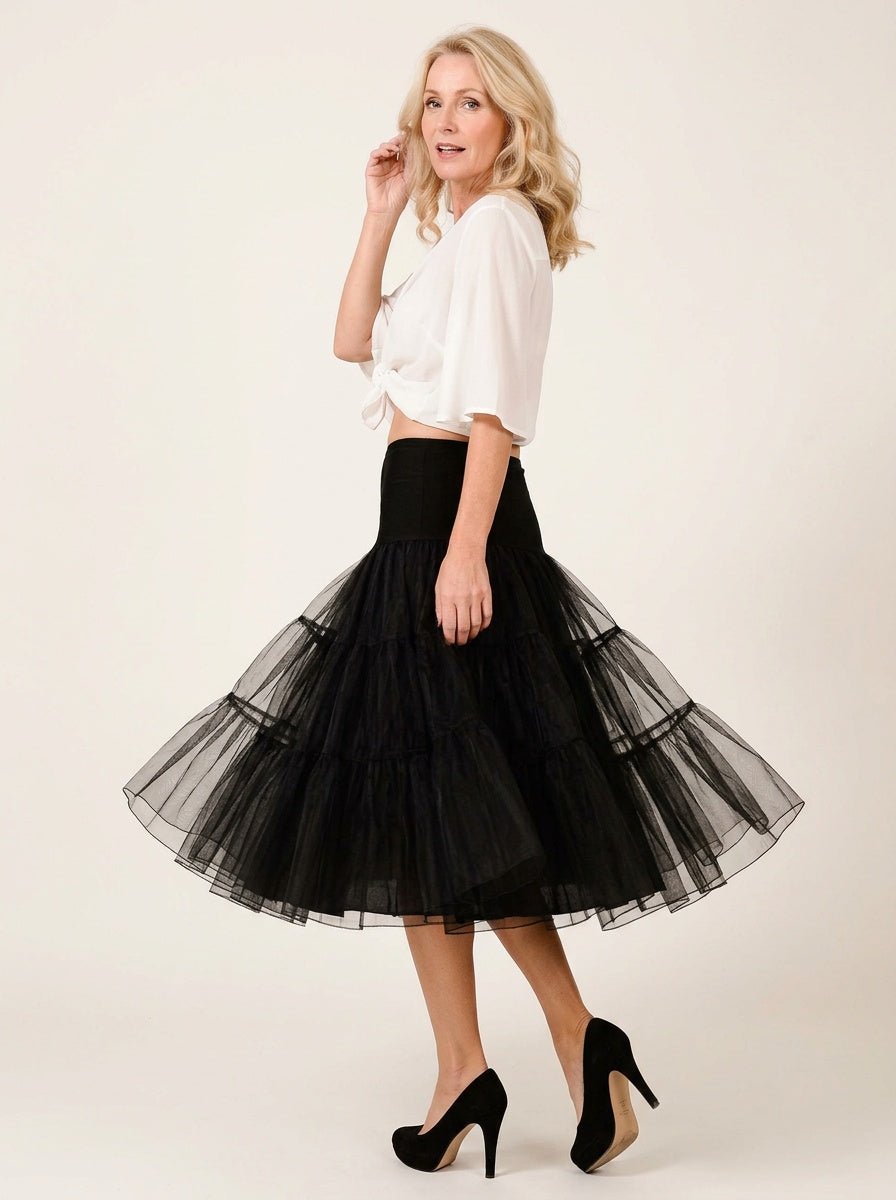 Sienna’s | Layered Tulle Petticoat Black