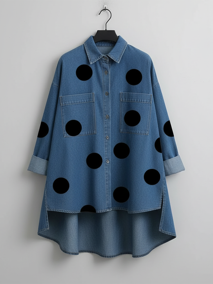 Peggy | Polka Dot Overshirt — 6