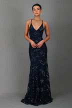Miss | Jurk Dames Maxi Pailletten Bloemenprint - Polyester