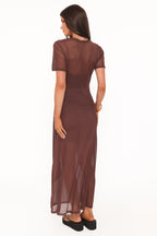 Miss | Jurk Dames Maxi Mesh - Viscose