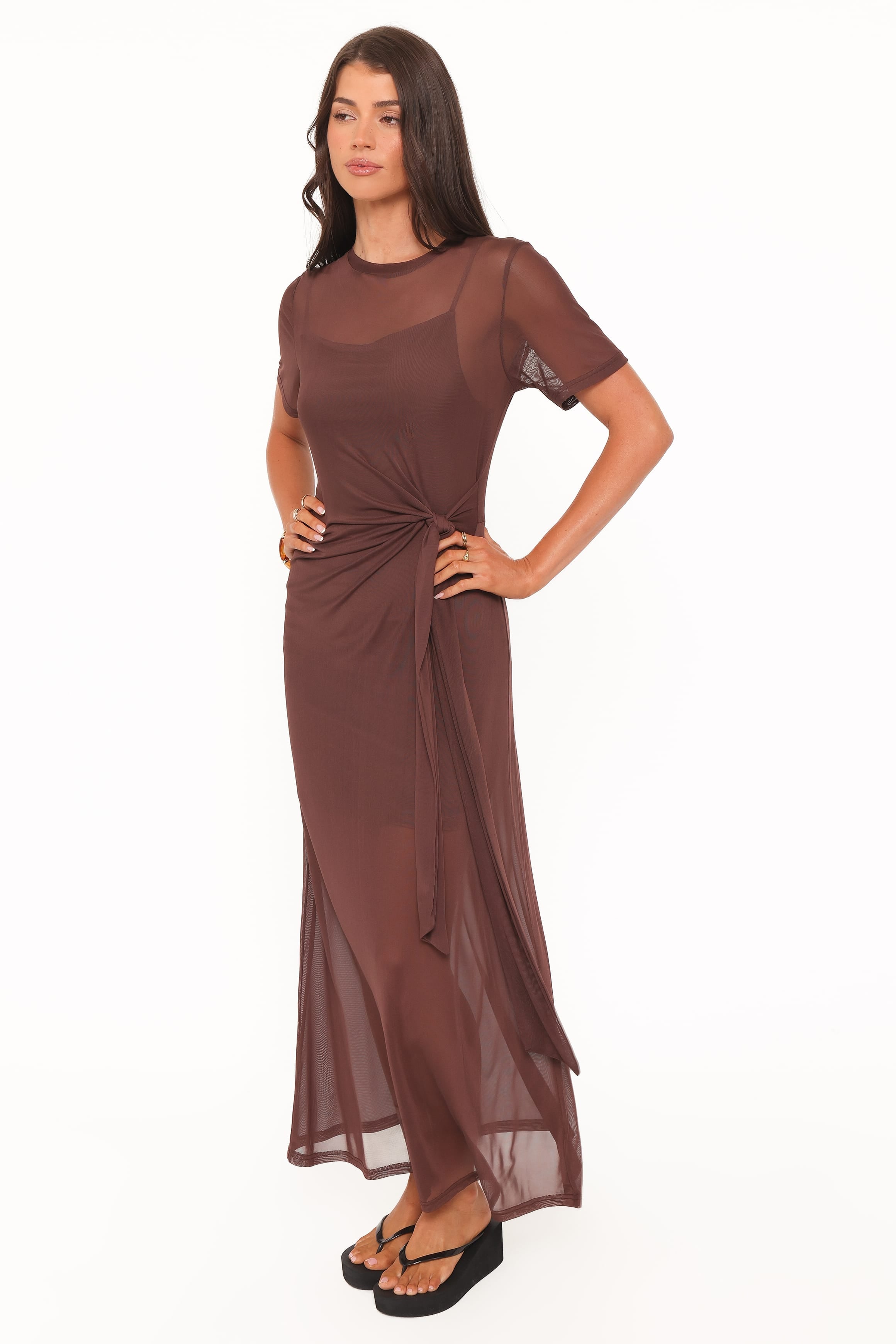 Miss | Jurk Dames Maxi Mesh - Viscose