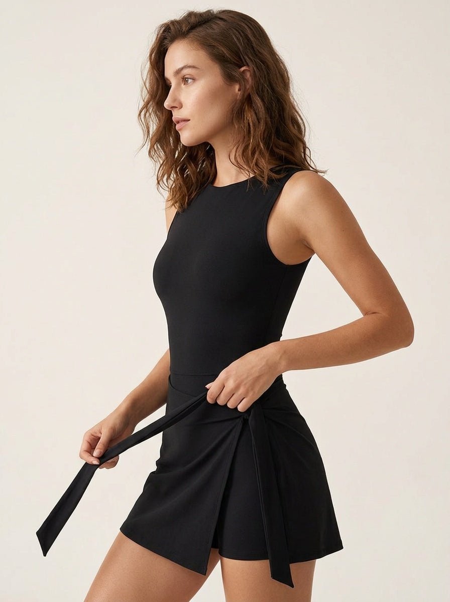 playsuit Dames Slim Fit Stretch | Zwart