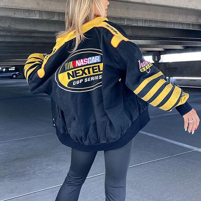 Miss | Jas Dames Oversized Racing Print - Polyester