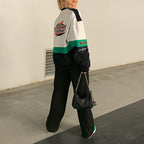 Miss | Jas Dames Oversized Racing Print - Polyester
