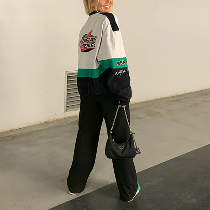 Miss | Jas Dames Oversized Racing Print - Polyester