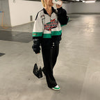 Miss | Jas Dames Oversized Racing Print - Polyester