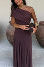 Miss | Jurk Dames Maxi One-Shoulder - Polyester