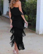 Miss | Jurk Dames Maxi Asymmetrisch - Polyester