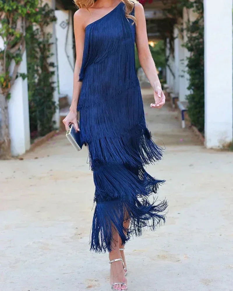 Miss | Jurk Dames Maxi Asymmetrisch - Polyester