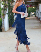 Miss | Jurk Dames Maxi Asymmetrisch - Polyester