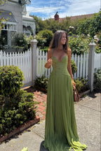 Miss | Jurk Dames Maxi Plissé Corset - Polyester