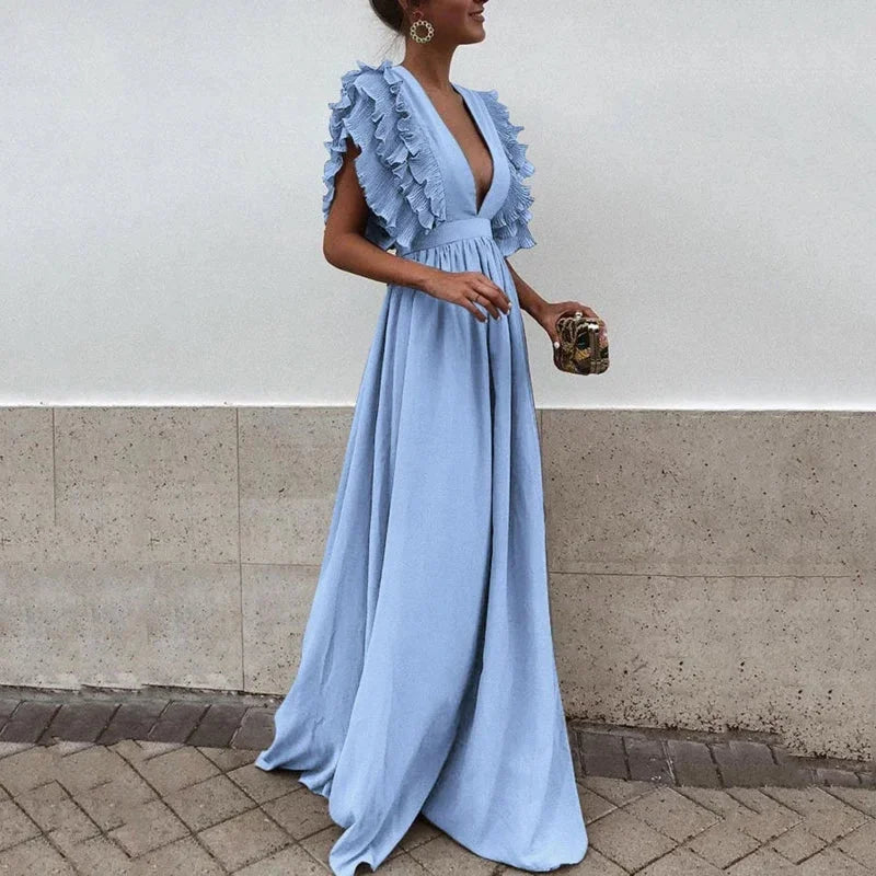 Miss | Jurk Dames Maxi Elegant Modern - Viscose