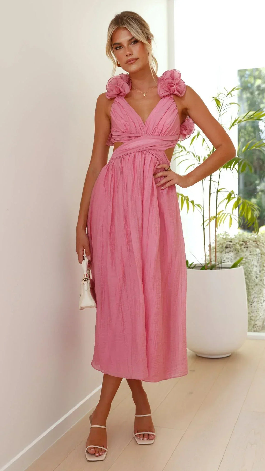 Miss | Jurk Dames Midi Modern - Polyester Mix