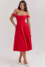 Lilia Corset | Midi Jurk