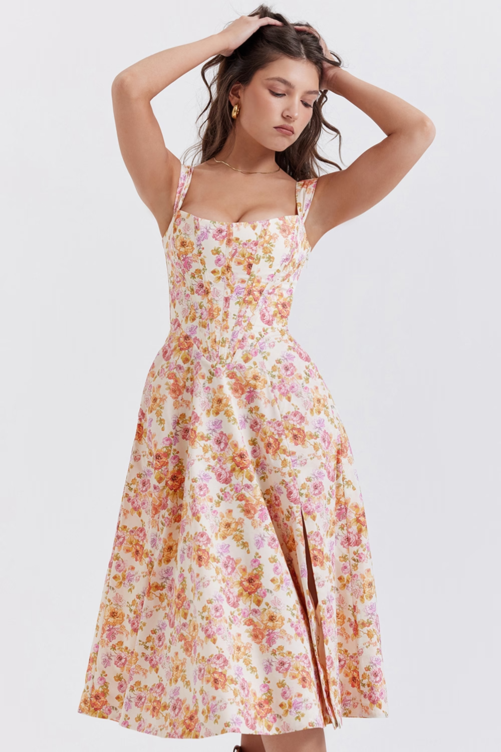 Lilia Corset | Midi Jurk