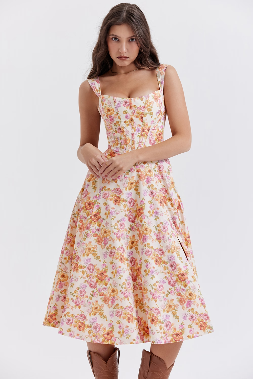 Lilia Corset | Midi Jurk